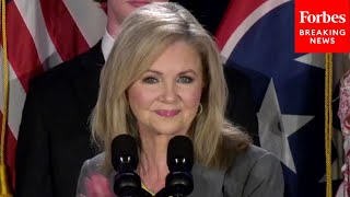 JUST IN Sen Marsha Blackburn Delivers Victory Speech After Being ReElected In Tennessee [upl. by Erdeid]