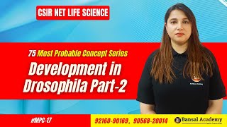 MPC17 Development in Drosophila Part2 Development Bio Most important topics CSIR NET Life Science [upl. by Oicapot]