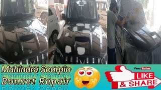 Mahindra Scorpio Bonnet Repair Dent amp Pant swiftdzire 😍🚗👌❤️‍🔥👍😱 [upl. by Poul]