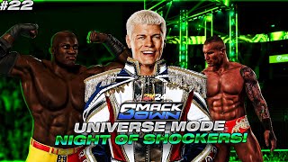 NIGHT OF SHOCKERS  WWE 2K24  Universe Mode  SmackDown  22 [upl. by Schram]