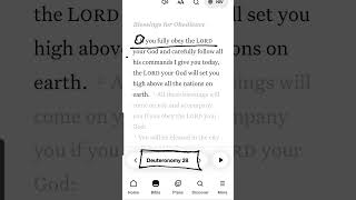 Deuteronomy 281 Encouraging Bible verse of the day [upl. by Esch]