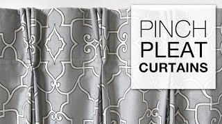 DIY Pinch Pleat Curtains with Pleater Tape [upl. by Ossie]