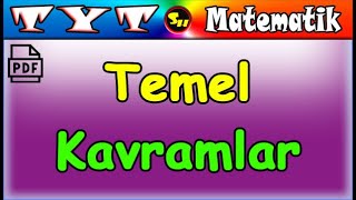 Temel Kavramlar Soru Çözümü PDF TYT Matematik Dersleri [upl. by Chuah]