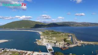 Luchtvideo Lefkas stad  De Griekse Gids [upl. by Lilia]