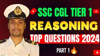 Reasoning Speed Booster  CGL PRE BEST QUESTION Part 1 cgl chsl reasoning [upl. by Conney]