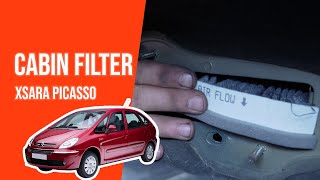 How to replace the cabin filter XSARA PICASSO 👃 [upl. by Madox638]