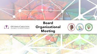 Nov 14 2023  OCDSB  Board Organizational Meeting [upl. by Athena]