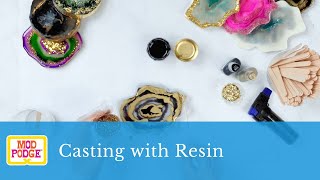 Mod Podge Resin  Casting with Resin [upl. by Tnarud]