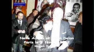 Rencontre de stars Neile Adams et Alain Delon [upl. by Mimajneb240]