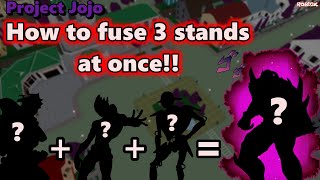 SECRET FUSION How to get a stand with 2 sub fusions  Project JoJo PJJ  ROBLOX [upl. by Symon]