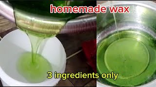 homemade wax  3 step hair removing wax [upl. by Jon]