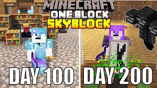 I Spent 200 Days In One Block Minecraft And Heres What Happened [upl. by Ofelia]