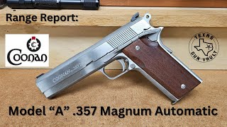 Range Report Coonan Arms Model quotAquot 357 Magnum 1911 Pistol [upl. by Ruprecht]