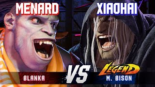 SF6 ▰ MENARD Blanka vs XIAOHAI MBison ▰ High Level Gameplay [upl. by Barclay923]