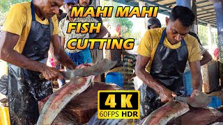 Amazing Fish Cutting in Mahi Mahi Fish  Best Fish Cutting 4k Video fishcutting tuna fishing [upl. by Persons251]