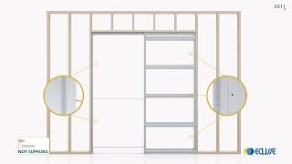 How to assemble a pocket door frame kit  ECLISSE 2x4 frame  US standard [upl. by Matthias169]