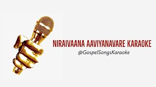 Niraivaana Aaviyanavare Karaoke  John Jebaraj [upl. by True]