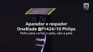 Novo Philips OneBlade Aparador e Raspador de barba QP142410 [upl. by Telrats]