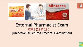 External Pharmacist Exam OSPE 12 amp 13 [upl. by Eelyam]