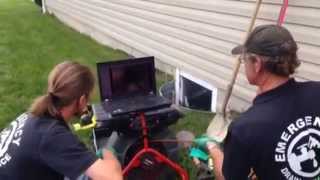 Video inspection of underground gutter line [upl. by Remsen608]