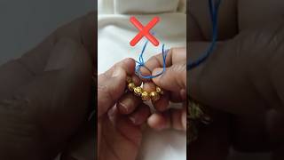 How to tie Elastic Thread Bracelet the right way [upl. by Schaeffer]