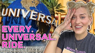 EVERY Universal Orlando Ride In ONE DAY Universal Studios Florida  Ride amp Rank Challenge [upl. by Ishii]