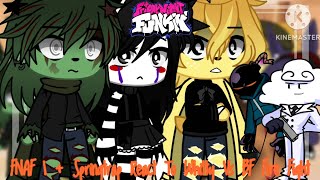 FNAF 1  Springtrap React To Friday Night Funkin Whitty Vs BF Fire Fight  Gacha Club [upl. by Dnomso]