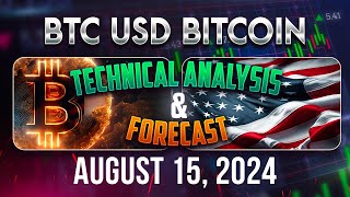 Latest BITCOIN BTCUSD Forecast and Technical Analysis for August 15 2024 [upl. by Beller324]