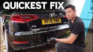 how to remove water spots from Your Car Badges in Seconds [upl. by Hceicjow848]