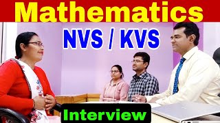 Kvs mathematics Interview  Nvs Maths teacher interview questions  Hpsc pgt maths Interview [upl. by Swetlana]