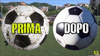 Come pulire un pallone da calcio [upl. by Romilda]