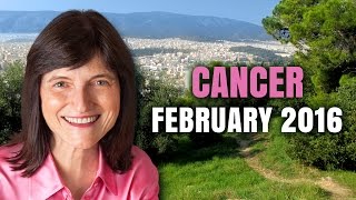 CANCER FEBRUARY 2016 Astrology Horoscope  Barbara Goldsmith [upl. by Ashbaugh828]