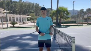 Xavier Martin  College Tennis Recruiting Video Fall 2025 [upl. by Eniamat519]