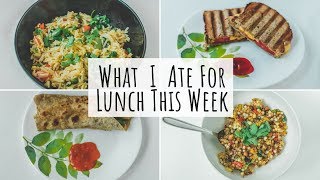 What I Ate For Lunch This Week  Quick and Healthy Indian Lunch Ideas  Indian Lunch Recipes [upl. by Freud]