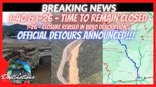 BREAKING NEWS  OFFICIAL DETOUR I26 and I40 including TIME TO REMAIN CLOSED [upl. by Brosy]