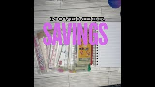 NOVEMBER SAVINGS CHALLENGE I SINGLE INCOME I MOVING AHEAD AND GETTING THINGS DONE [upl. by Norat]