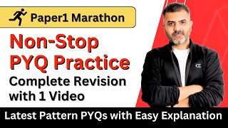 Complete PYQ Practice in One Video  UGC NET Paper 1  By Bharat Kumar [upl. by Nnaylloh145]