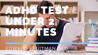 Adult ADHD Test Under 2 Minutes [upl. by Olecram408]