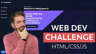 I Did A Web Development Programming Challenge with Vanilla HTML and CSS [upl. by Seuqramed]