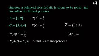 Independent Events Basics of Probability Independence of Two Events [upl. by Isabelle924]