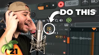 HOW TO RECORD VOCALS in FL Studio 21 in 4 Minutes super easy [upl. by Hakeber108]