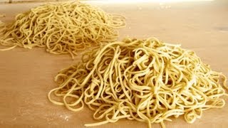 How to make Ramen noodles from scratch alkaline noodles recipe [upl. by Hagen]