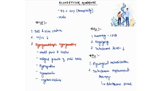 KLINEFELTER SYNDROME NOTES  PEDIATRICS ONE PAGE NOTES  4TH PROFF  MBBS [upl. by Dougherty]