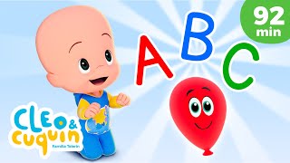 Canción del ABC 🔠 Nueva versión 🎈 y más canciones infantiles para bebés con Cleo y Cuquín [upl. by Bellew]