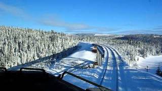 Chemin de Fer Cartier  pont du 96 en hiver [upl. by Ebeneser]