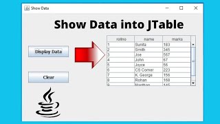 How to Get Data from Database to JTable in Java  Display MySQL Data into JTable [upl. by Attaynek]