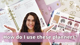 How To Plan In Multiple Planners  Plan With Me EC Daily And Weekly Spreads [upl. by Aicia68]