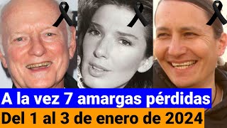 Famosos fallecidos entre el 1 y el 3 de enero de 2024 [upl. by Fabe]