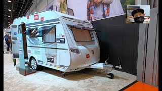 TABBERT DA VINCI DV 390 QD NEW MODEL CARAVAN TRAVEL TRAILER CAMPER WALKAROUND AND INTERIOR [upl. by Mitinger325]