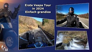 Die erste Vespa Tour in 2024  das Jahr fängt grandios an 🛵 [upl. by Shere]